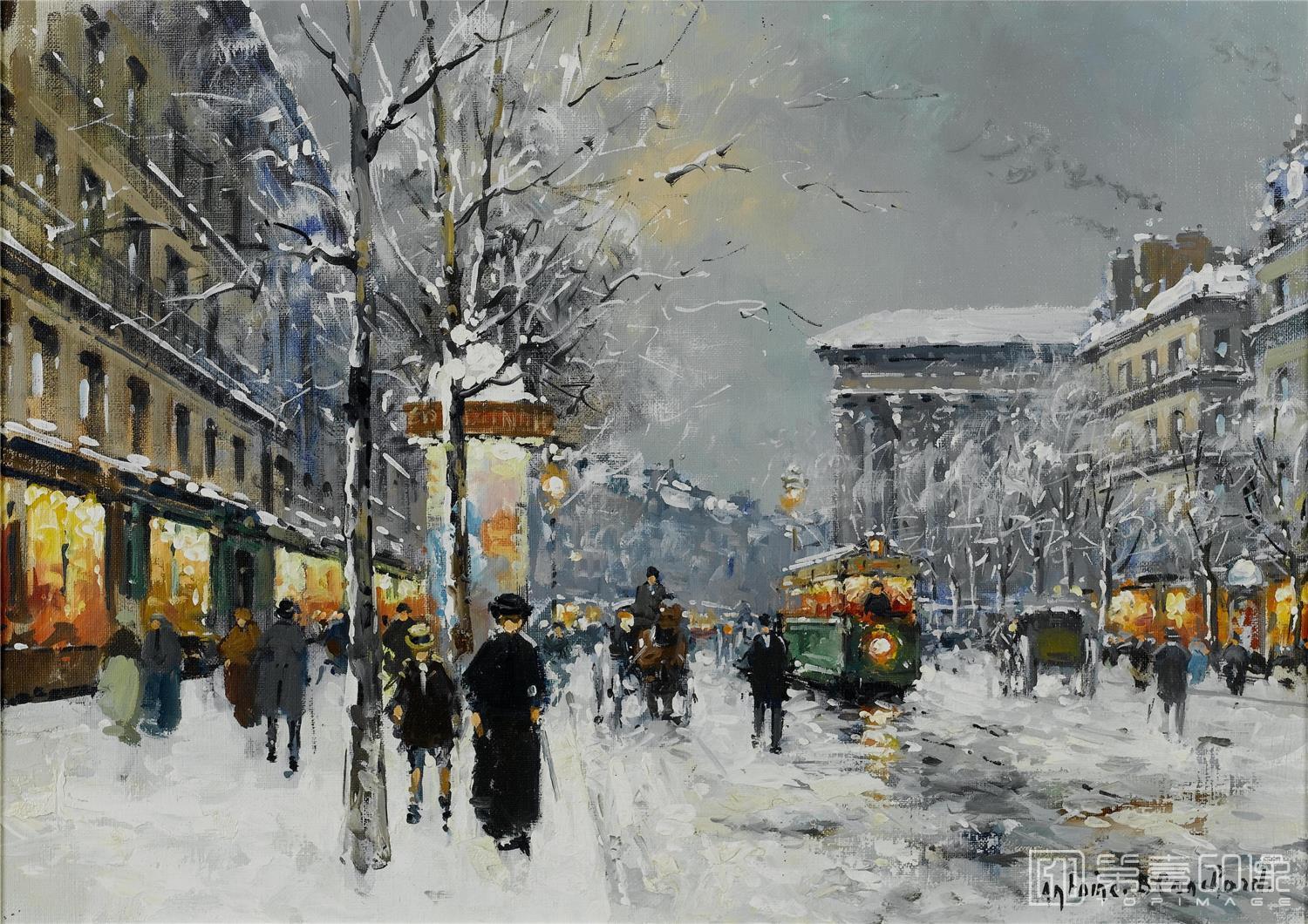 油画-安托万·布兰乍得 Antoine Blanchard作品-034